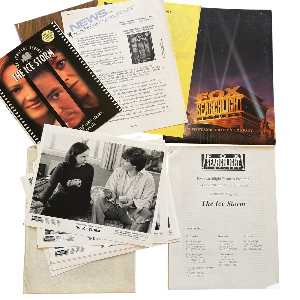 The‎ Ice Storm 1997 Fox Searchlight Press Kit Ang Lee Movie Media Ephemera